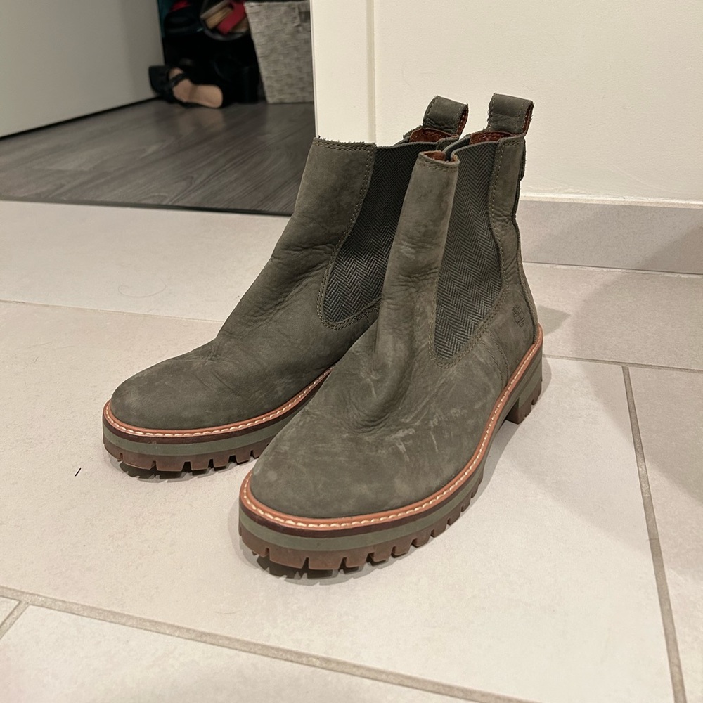 Olive Green Timberland Boots
